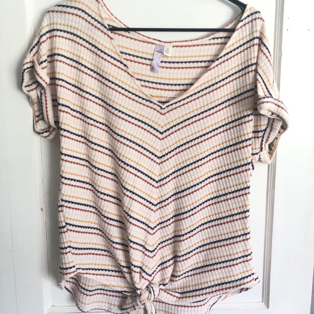 Striped knit top